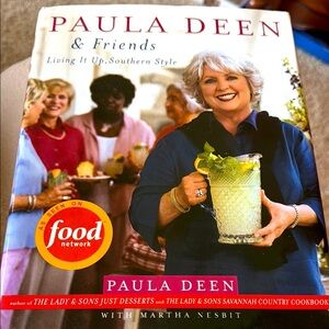 Paula Deen & Friends - Living It Up, Southern Style Cookbook EUC Food Network